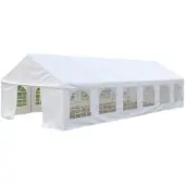 Lykke Festzelt Premium 6x12m UV-geschützt Wasserdicht mit Fenstern für Partys & Events