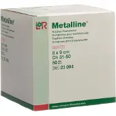 Metalline Tracheo Kompressen 8x9 cm 50 St