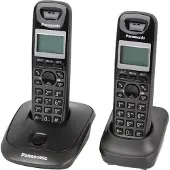 Panasonic KX-TG2512, DECT-Telefon, Kabelloses Mobilteil, Freisprecheinrichtung, 50 Eintragungen, Anrufer-Identifikation, Grau