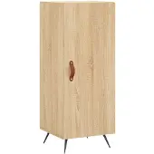 vidaXL Sideboard Sonoma-Eiche 34,5x34x90 cm Holzwerkstoff