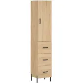vidaXL Highboard Sonoma-Eiche 34,5x34x180 cm Holzwerkstoff