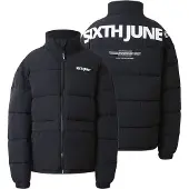 Sixth June Daunenjacke mit grossem Logoprint
