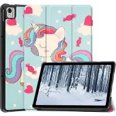Cover-Discount Nokia T21 - Tri-fold Smart Case Einhorn