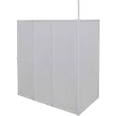 vidaXL Duschwand L-Form 70x120x137 cm 4-teilig Faltbar