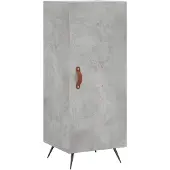 vidaXL Sideboard Betongrau 34,5x34x90 cm Holzwerkstoff