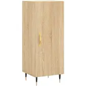 vidaXL Sideboard Sonoma-Eiche 34,5x34x90 cm Holzwerkstoff