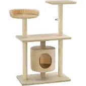 vidaXL Katzen-Kratzbaum Sisal 95 cm Beige