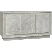 vidaXL Sideboard Betongrau 102x35x55 cm Holzwerkstoff