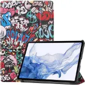 Cover-Discount Galaxy Tab S9 - Tri-fold Smart Case Comics