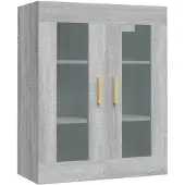 vidaXL Hängeschrank Grau Sonoma 69,5x34x90 cm