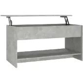 vidaXL Couchtisch Betongrau 102x50x52,5 cm Holzwerkstoff