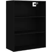 vidaXL Hängeschrank Schwarz 69,5x32,5x90 cm