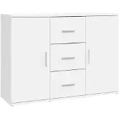 vidaXL Sideboard Weiß 91x29,5x65 cm Holzwerkstoff