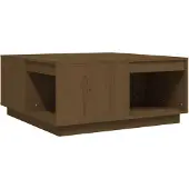 vidaXL Couchtisch Honigbraun 80x81x36,5 cm Massivholz Kiefer
