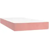 vidaXL Taschenfederkernmatratze Mittel Rosa 120x190x20 cm Samt