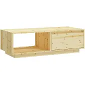 vidaXL Couchtisch 110x50x33,5 cm Massivholz Tanne