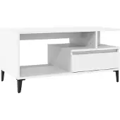 vidaXL Couchtisch Weiß 90x49x45 cm Holzwerkstoff