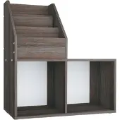 vidaXL Kinder-Bücherregal Grau Sonoma-Eiche 71x30x78,5cm Holzwerkstoff