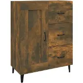 vidaXL Sideboard Räuchereiche 69,5x34x90 cm Holzwerkstoff