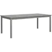 vidaXL Gartentisch Grau 200x100x75 cm Massivholz Akazie