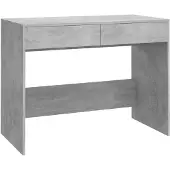 vidaXL Schreibtisch Betongrau 101x50x76,5 cm Holzwerkstoff