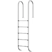 vidaXL Pool-Leiter 54x38x211 cm Edelstahl 304