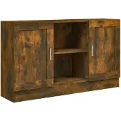 vidaXL Sideboard Räuchereiche 120x30,5x70 cm Holzwerkstoff