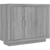 vidaXL Sideboard Grau Sonoma 92x35x75 cm Holzwerkstoff