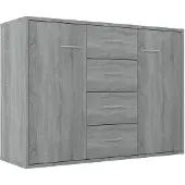 vidaXL Sideboard Grau Sonoma 88x30x65 cm Holzwerkstoff
