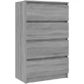 vidaXL Sideboard Grau Sonoma 60x35x98,5 cm Holzwerkstoff