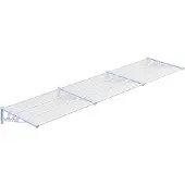 vidaXL Türvordach Grau und Transparent 358,5x90 cm Polycarbonat