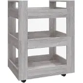 vidaXL Küchenwagen Grau Sonoma 60x45x80 cm Holzwerkstoff