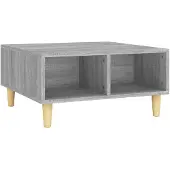 vidaXL Couchtisch Grau Sonoma 60x60x30 cm Holzwerkstoff
