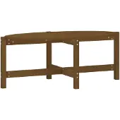 vidaXL Couchtisch Honigbraun 118x63x45 cm Massivholz Kiefer