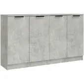 vidaXL Sideboards 2 Stk Betongrau 60x30x70 cm Holzwerkstoff
