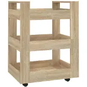 vidaXL Küchenwagen Sonoma-Eiche 60x45x80 cm Holzwerkstoff