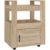vidaXL Küchenwagen Sonoma-Eiche 60x45x80 cm Holzwerkstoff