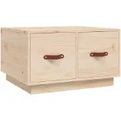 vidaXL Couchtisch 60x53x35 cm Massivholz Kiefer