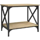 vidaXL Beistelltisch Sonoma-Eiche 55x38x45 cm Holzwerkstoff
