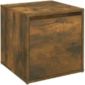 vidaXL Schubladenbox Räuchereiche 40,5x40x40 cm Holzwerkstoff