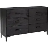 vidaXL Sideboard Schwarz 110x35x70 cm Massivholz Kiefer