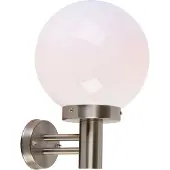 QAZQA Moderne Außenwandleuchte Stahl Edelstahl IP44 Sfera