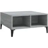 vidaXL Couchtisch Grau Sonoma 60x60x30 cm Holzwerkstoff