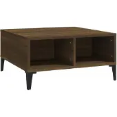 vidaXL Couchtisch Braun Eichen-Optik 60x60x30 cm Holzwerkstoff