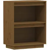 vidaXL Beistellschrank Honigbraun 60x34x75 cm Massivholz Kiefer