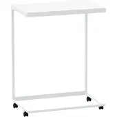 vidaXL Beistelltisch mit Rollen Weiß 55x35x70 cm Holzwerkstoff
