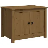 vidaXL Couchtisch Honigbraun 71x49x55 cm Massivholz Kiefer