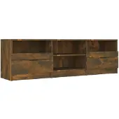 vidaXL TV-Schrank Räuchereiche 150x33,5x45 cm Holzwerkstoff