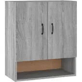 vidaXL Wandschrank Grau Sonoma 60x31x70 cm Holzwerkstoff