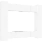 vidaXL 8-tlg. TV-Schrank-Set Weiß Holzwerkstoff